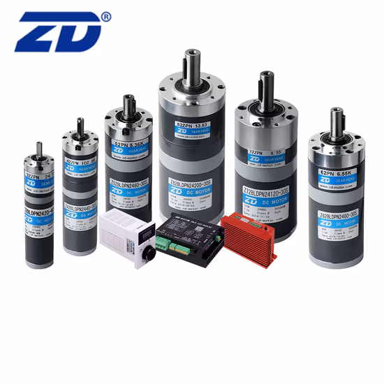 ZD 고성능, 고품질 AC/DC 전기 브러시 또는 브러시리스 기어 모터, 자동화 솔루션용 유성 기어박스 제조